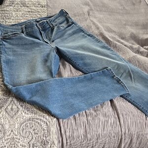 Classic Old Navy Power Slim Straight Blue Denim Jeans